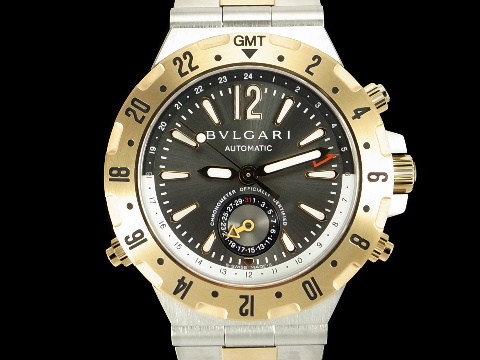 BVLGARI 宝格丽 Diagono professional GMT 炼带半金款 三地时间