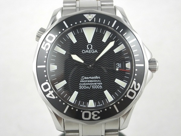 OMEGA 欧米茄 Seamaster 大海马 黑色面盘 盒单全 中美钟表保卡 表况新 无抛整 底盖红点还在