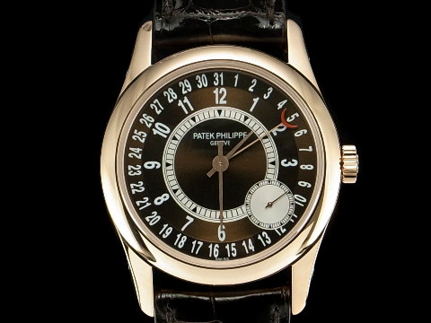 Patek Philippe 百达翡丽 P.P 2011年 最新表款 Calatrava 6000R 玫瑰金 自动男表