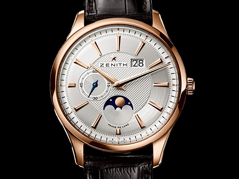 Zenith 先力 Captain Moonphase 玫瑰金 多功能 月相盈亏手表