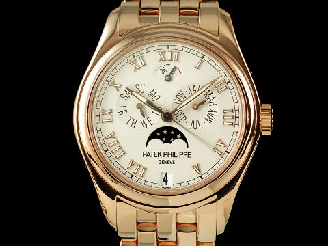 PATEK PHILIPPE 百达翡丽 PP表 5036R 玫瑰金 年历月相 自动上炼