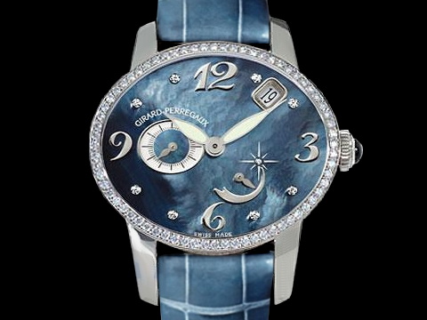 GP Girard-perregaux 芝柏 猫眼 Cat‘s eye Power Reserve 蓝色贝壳表面 全新品