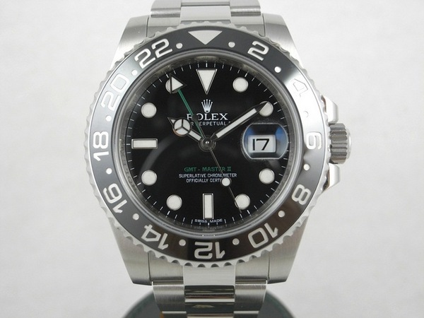 ROLEX GMT-MASTER II 116710 LN 陶磁绿针GMT 乱码字头 保卡日期2012年2月