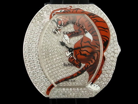 FRANCK MULLER 法兰穆勒 Infinity Tiger 原镶钻 珐琅 彩绘老虎 全新品