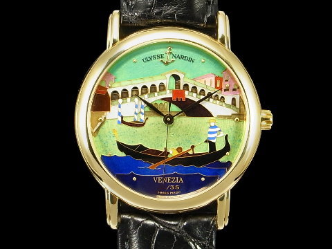 ULYSSE NARDIN 雅典 San marco 圣马可 Venezia 威尼斯 全景掐丝珐琅彩绘表