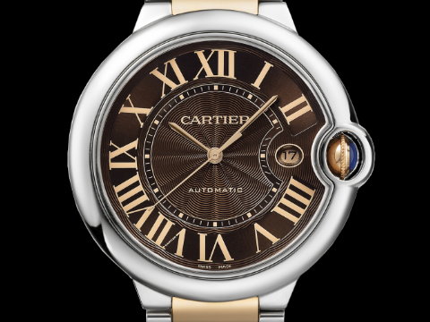 CARTIER 卡地亚 BALLON BLEU DE CARTIER 蓝气球 大型款 半金 巧克力面