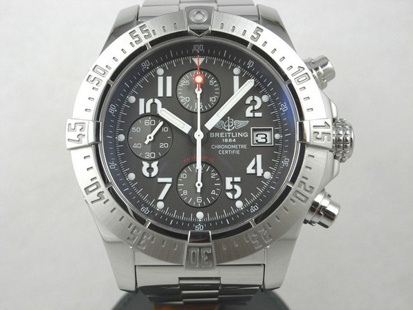 BREITLING 百年灵 Super Avenger 超级复仇者 44mm 钢带款 台湾AD 盒单齐全 表况95新