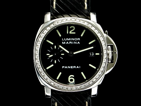 PANERAI 沛纳海 PAM00071 Luminor Marina 原镶钻框 限量100只