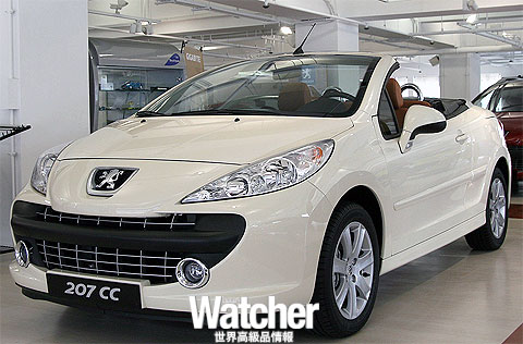 全台唯一 PEUGEOT 207 CC 白色浪漫