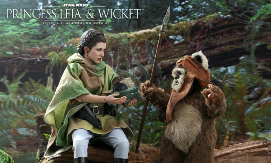 Hot Toys《星球大战六》莉亚公主＆Wicket 1/6 比例人偶套装组