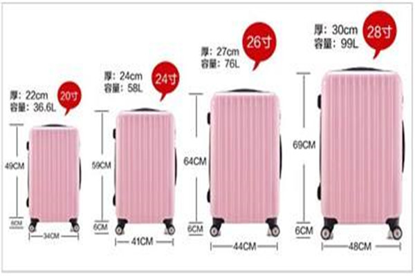 24寸和26寸行李箱图片对比，哪个实用学生