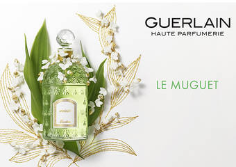 GUERLAIN 娇兰 - 幸福永驻 铃兰香氛系列 “铃兰淡香水缕金瓷卉封印瓶 & 铃兰香氛蜡烛”春意绽放 限量上市