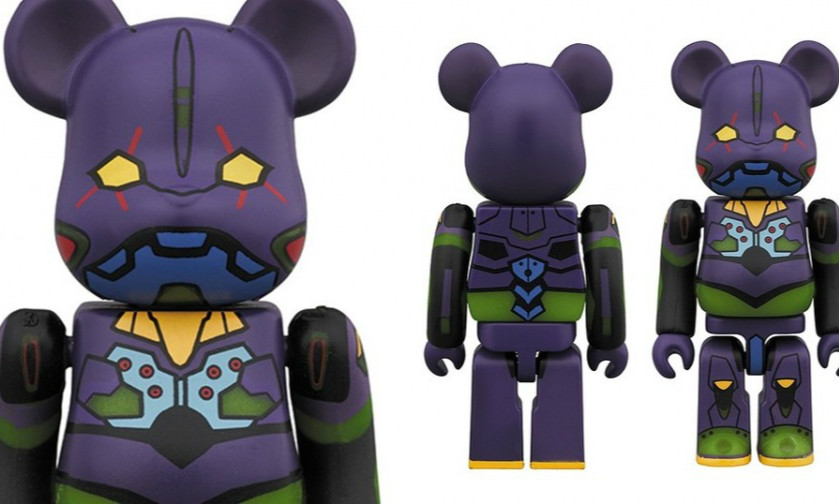 MEDICOM TOY BE@RBRICK《福音战士新剧场版》初号机 夜间战斗 Ver. 蓄光版