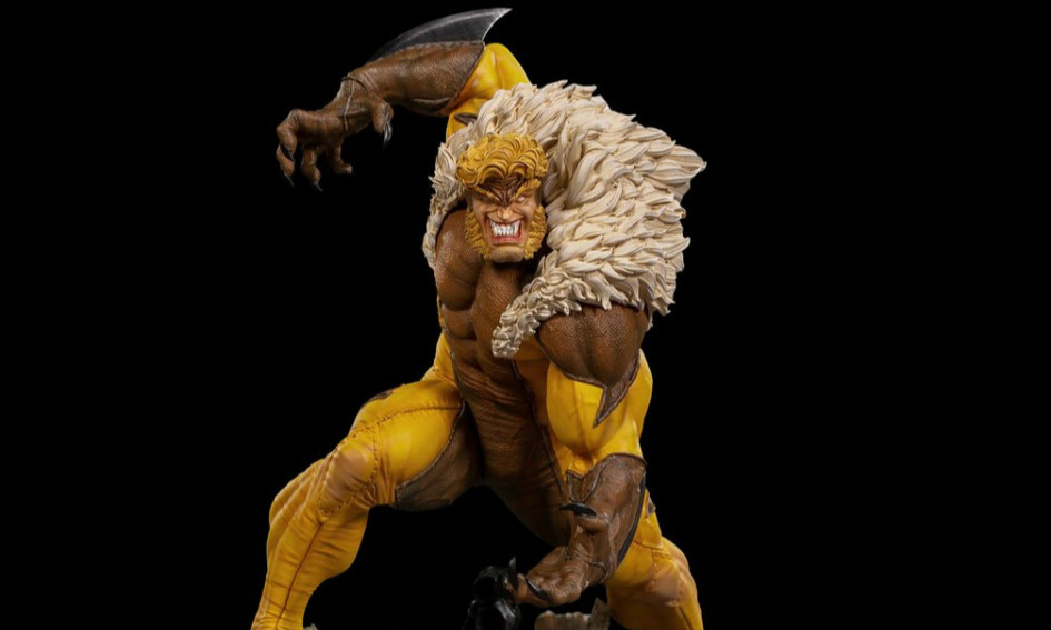 Iron Studios Battle Diorama【剑齿虎】Sabretooth 1/10 比例全身雕像