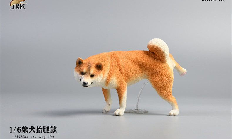 JxK Studio 拟真动物系列「柴犬抬腿款」1/6比例涂装完成品